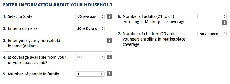 Affordable Care Act Worksheet